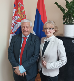 12 December 2024 National Assembly Deputy Speaker and Chairperson of the Foreign Affairs Committee Marina Ragus and the Secretary of the Workers' Party of Brazil Romenio Pereira